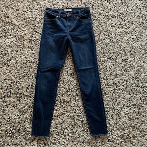 Madewell Jeans 9” High Riser Skinny Skinny Frayed Ankle Women's Size 26